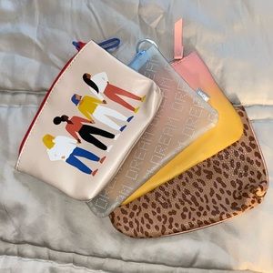 Ipsy small zip bags- 4 total